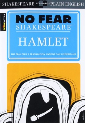 Hamlet: No Fear Shakespeare Side-by-Side Plain English - paperback Shakespea...