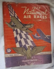 1948 National Air Races Official Program & Log. Cleveland, Ohio