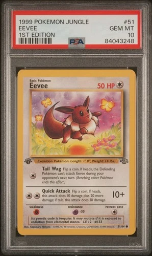 Eevee 51/64 1st Edition Jungle Pokemon PSA 10 *248
