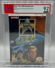 1992 Star Trek 25th SEALED NES Nintendo Game PSA 9.2 William Shatner Signed AUTO