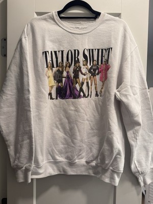 Taylor Swift Lover Eras White Crew Sweatshirt medium  AUTHENTIC Sweater