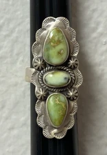Palomino Southwestern Sterling Silver Adjustable Ring 3 Stone NWT Retail $330