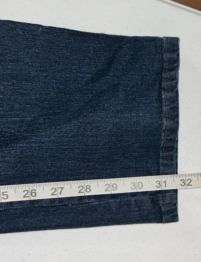 Pantalones de mezclilla Lee para mujer calce clásico pierna recta azules talla 12 largos Foto 4 de 4
