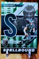 2023 Donruss Elite Jalen Hurts Spellbound Green #SB-JH5 Letter - S , Eagles
