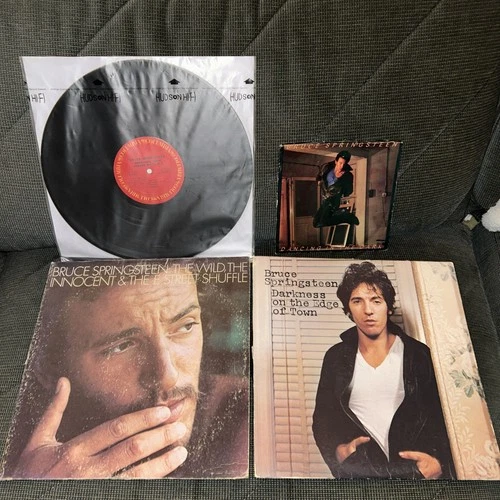 LOT 4 VINYL LP ALBUM Bruce Springsteen Rock 45 Picture Sleeve Record Rare VG+