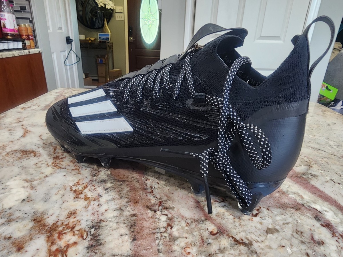 Adidas Men's Adizero Primeknit Football Cleats Black Purple Size