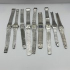 Paquet De 9 Ton Argent Vintage Écorce Affect Montres Mécanique Vente Lot 'Repair