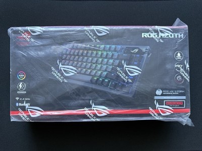 ASUS ROG Azoth Wireless Mechanical Gaming Keyboard 75% TKL   Storm Clicky Switch