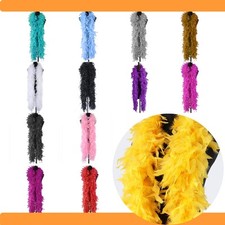 Federboa Feder Schal 180 cm Federn Kostüm Kopfschmuck Accessoires Karneval Boa
