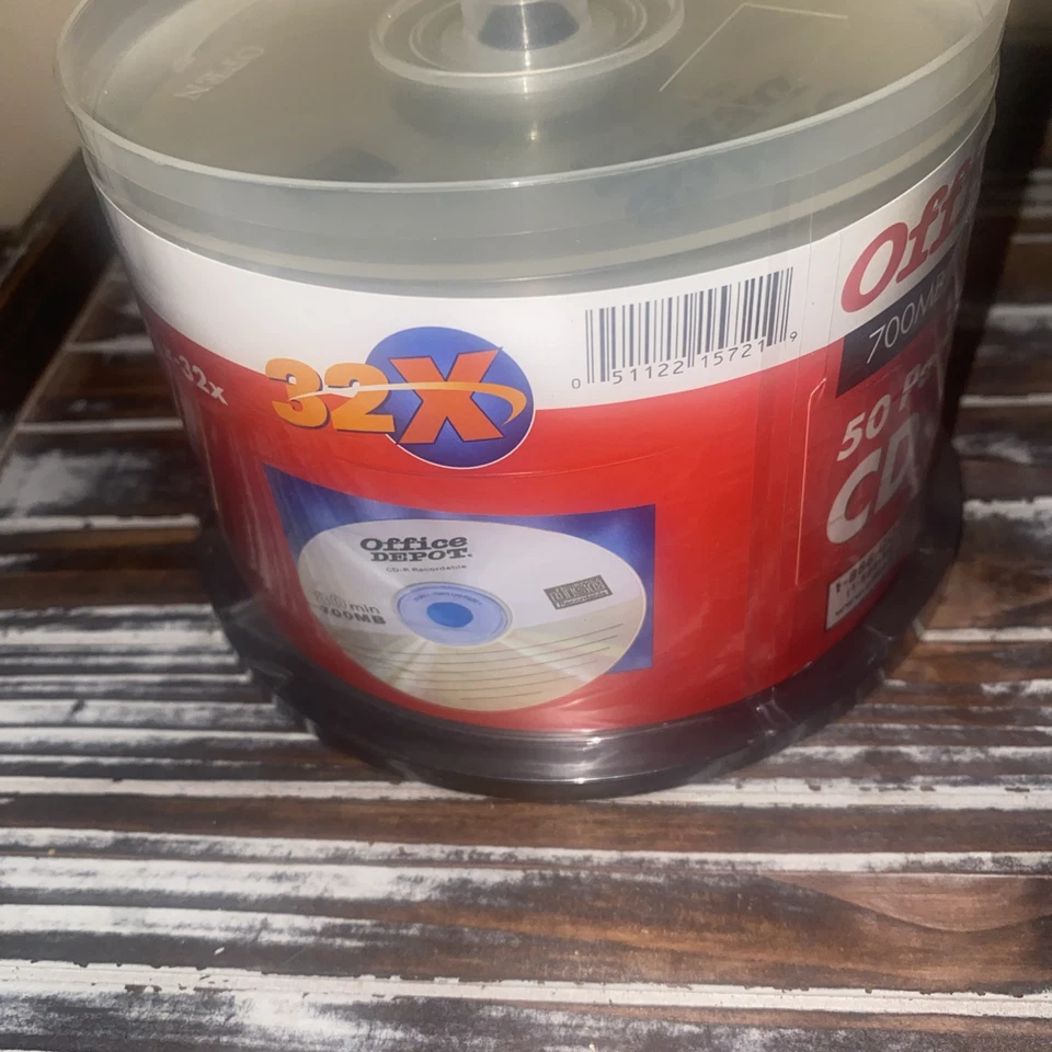 NOS Office Depot 50 Pack CD-R 80min 700MB Sealed - Image 3 of 4