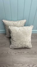 Furniture Village Legend Set Of Two Scatter Cushions Kingston Silver RRP £94.99