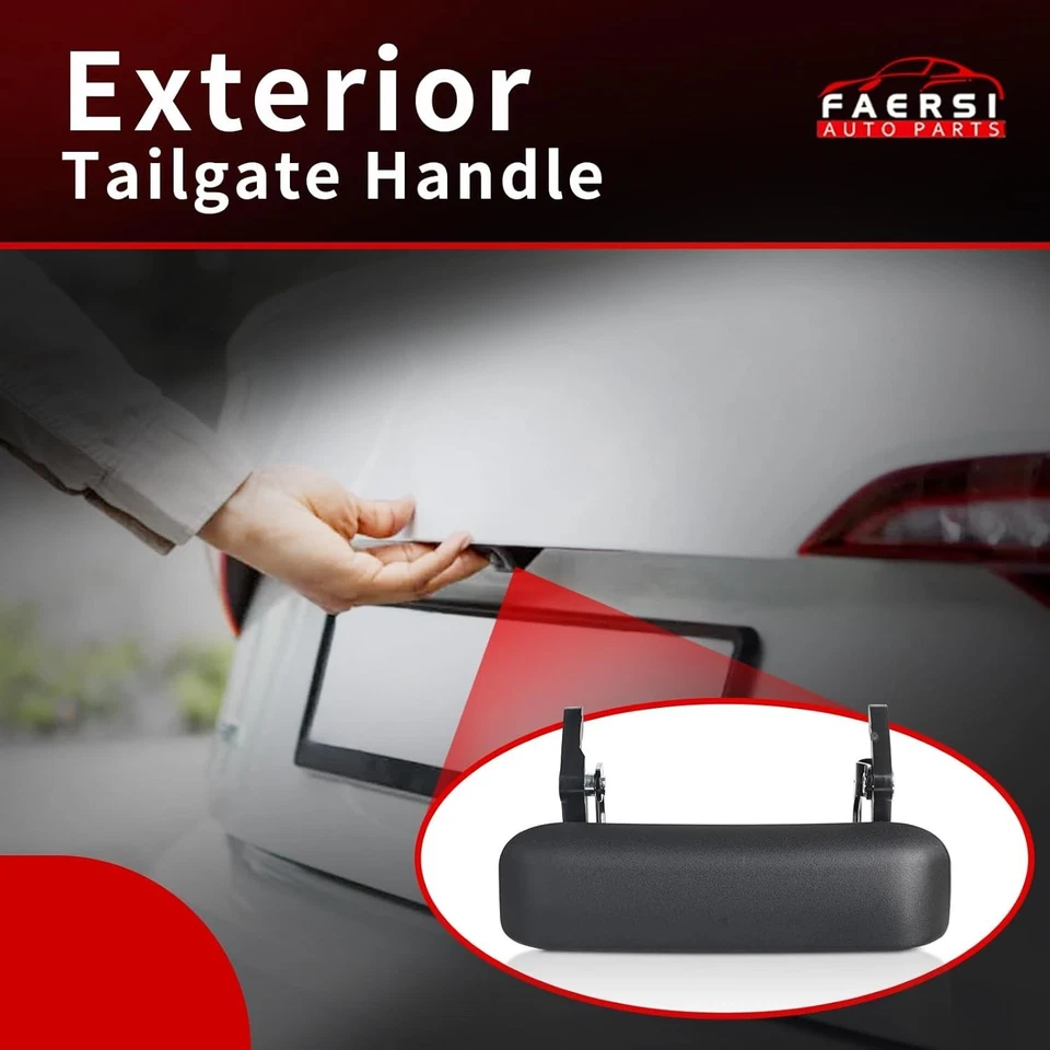 NEW REAR TAILGATE LIFT GATE HANDLE BLACK ABS FOR 1998-2011 FORD RANGER TRUCK Foto 3 de 4