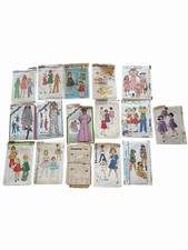 Lot of 16 Vintage Youth Sewing Patterns Mccall  s Simplicity , Butterick