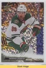 2022 Upper Deck Series 1 Speckled Rainbow Foil Frederick Gaudreau #89 READ kh0