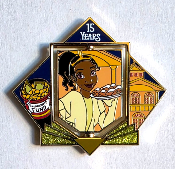 Tiana Family Princess and the Frog 15th Anniversary Spinner 2024 Disney Pin E6