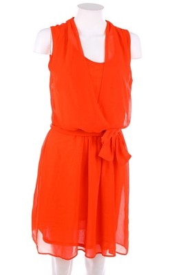 promod Kleid mit Gürtel D 42 rot