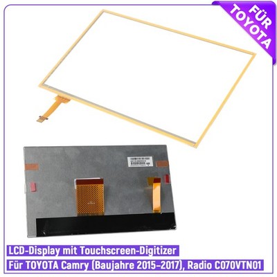 7'' LCD screen +Touch Digitizer für TOYOTA Camry 2015-2017 Autoradio C070VTN01.0