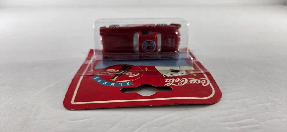 1997 Coca-Cola Majorette 1958 Chevy Corvette 200 Series 1:64 Diecast Car Red - Image 4 of 4