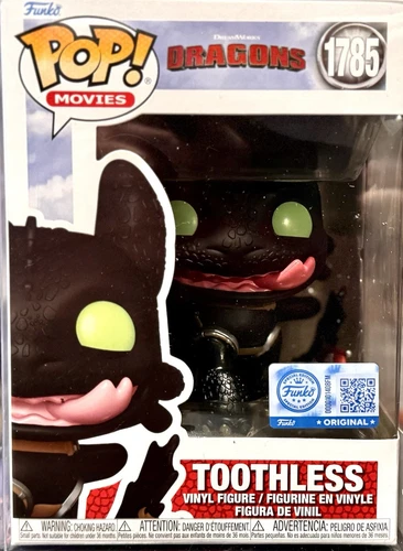 TOOTHLESS 1785 Funko Pop MOVIES HOW TO TRAIN YOUR DRAGON Limited Ex w/Protectors