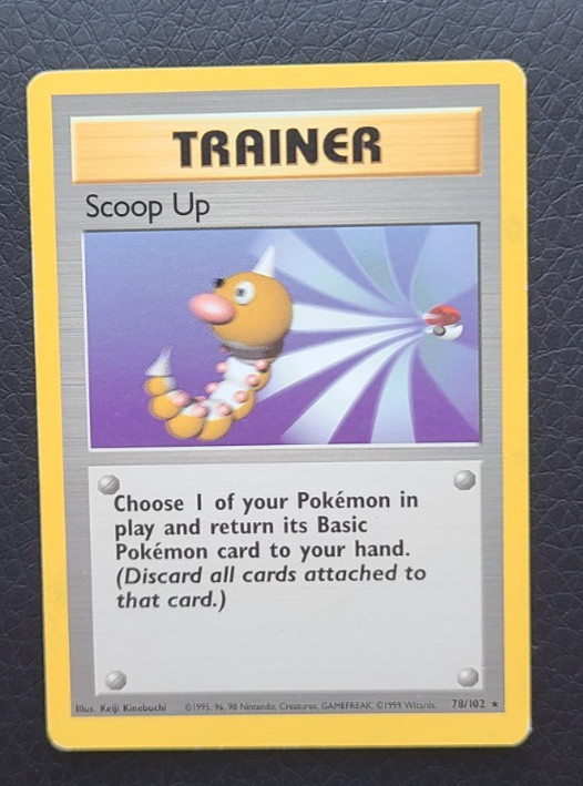 SCOOP UP - 78/102 - Base Set - Pokemon Card - LP