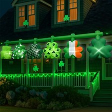 12 Ft Wide Shamrock St Patricks Day Inflatables Decorations Outdoor Decorations