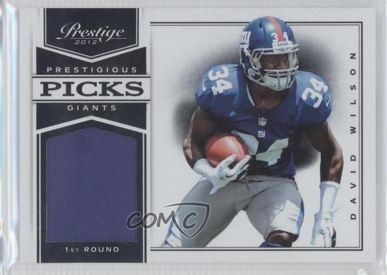 2012 Prestige Prestigious Picks Black Materials /149 David Wilson Rookie RC c1v
