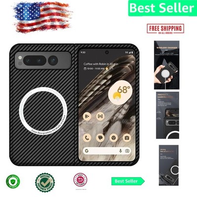 MagSafe-Compatible Magnetic Case for Google Pixel Fold - Carbon Fiber Protection