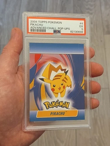 PSA 5 Pop Up Pikachu #4 Topps Advanced Challenge 2004 Pokémon Card