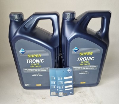 10 Liter (=2x5L) Aral SuperTronic LL IV FE 0W20 VW 50800 / 50900  Restposten