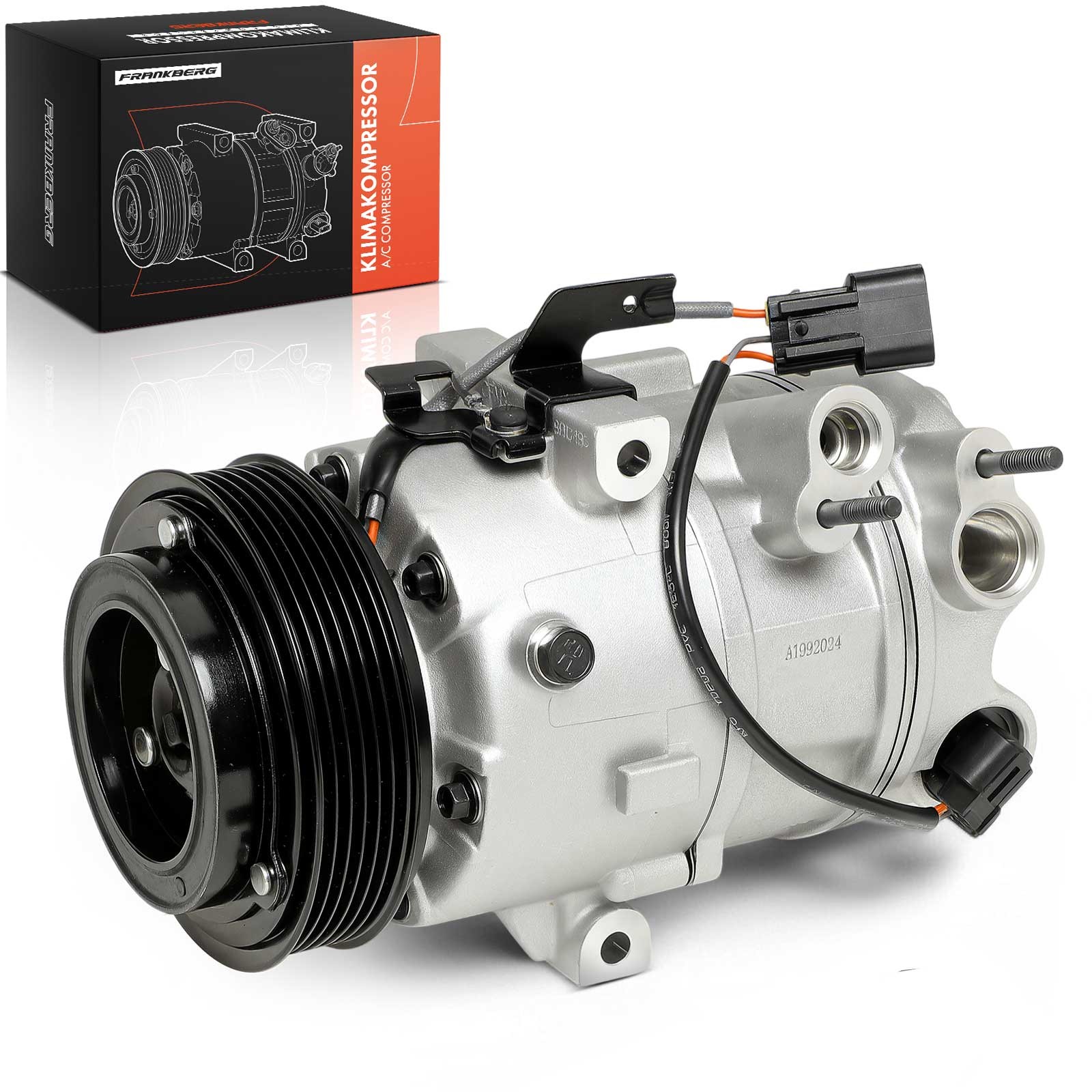Frankberg VS16E A/C Compressor for KIA Sportage SL iX35 2.0L 6-Rib 3-Pin 12V