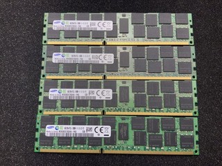 Lot of 4 Samsung 16GB 2Rx4 PC3L 12800R DDR3 1600 ECC REG Server RAM 64GB Total