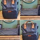 Monbebe Bolt Diaper Bag Backpack w Bassinet Changing Station Boho