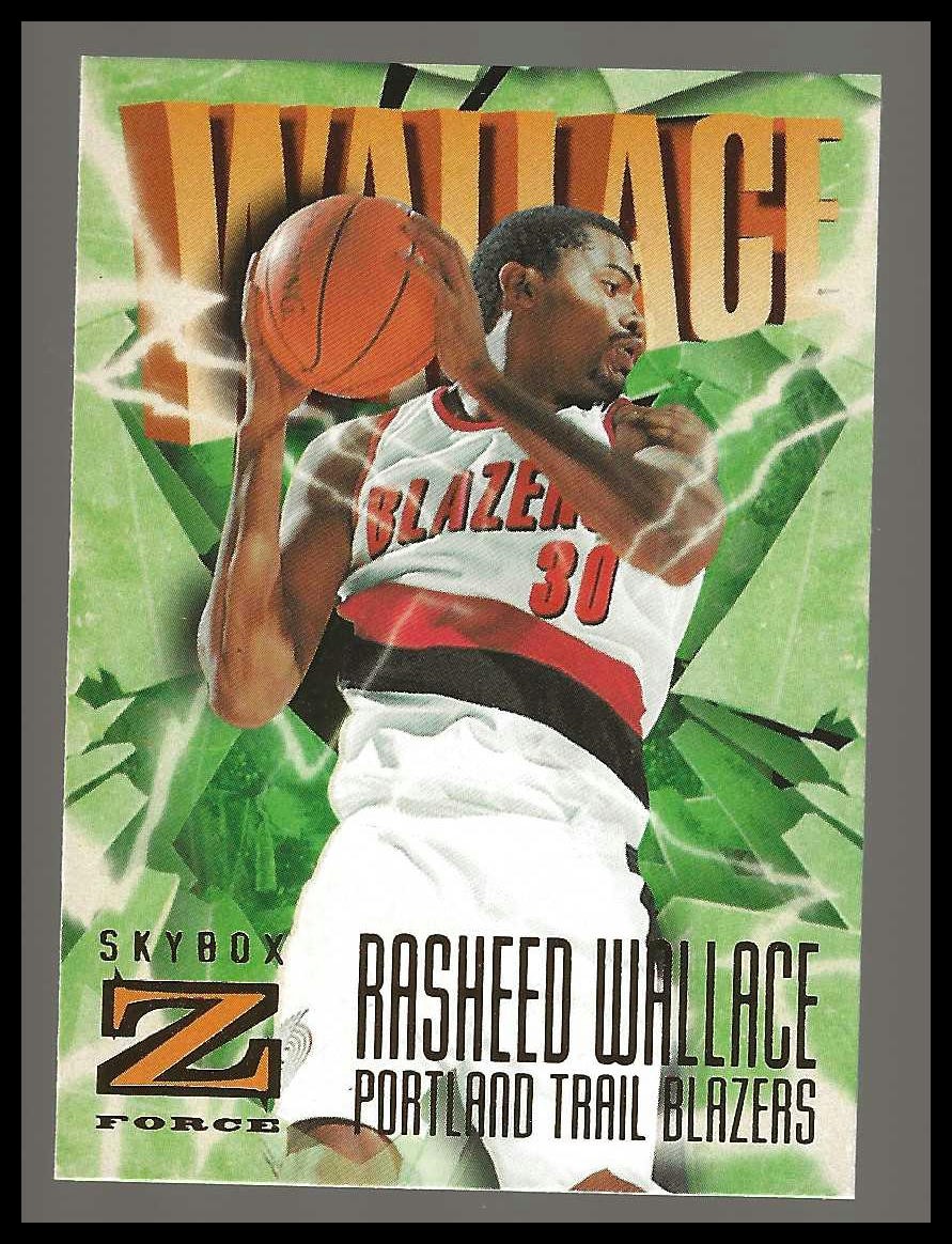 1996-97 SkyBox Z-Force #130 Rasheed Wallace