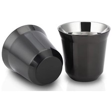 80ml/2.7oz 304 Stainless Steel Espresso Coffee Cup Portable  Layer Office2958