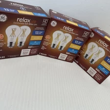Lot Of 3 GE Relax LED Soft White 60w Ceiling Fan 500 Lumens Dimmable/204d