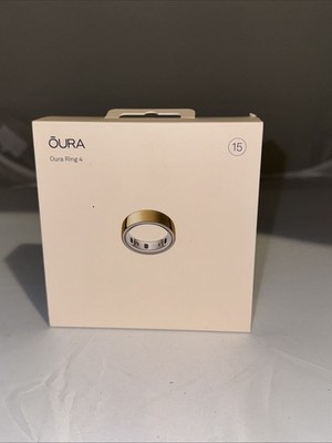 Oura Ring 4 Smart Ring Activity Tracker - Size 15 In Gold (JZ90-54216-15)