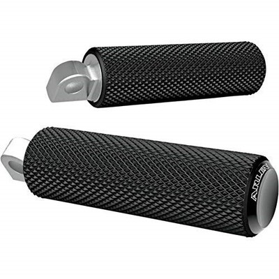 Arlen Ness 07-925 Black Knurled Male Mount Foot Peg for Harley Davidson
