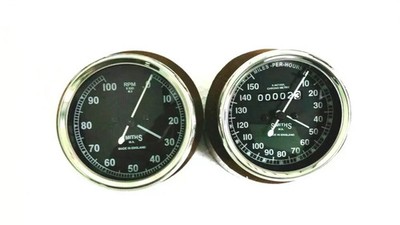Smiths 150 km/h Drehzahlmesser 10.000 U/min 80 mm, M12x1 Nachbau @24