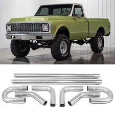 2.5" Exhaust Tubing Mandrel Pipe Straight U-Bend 90° Stainless For Chevrolet K10