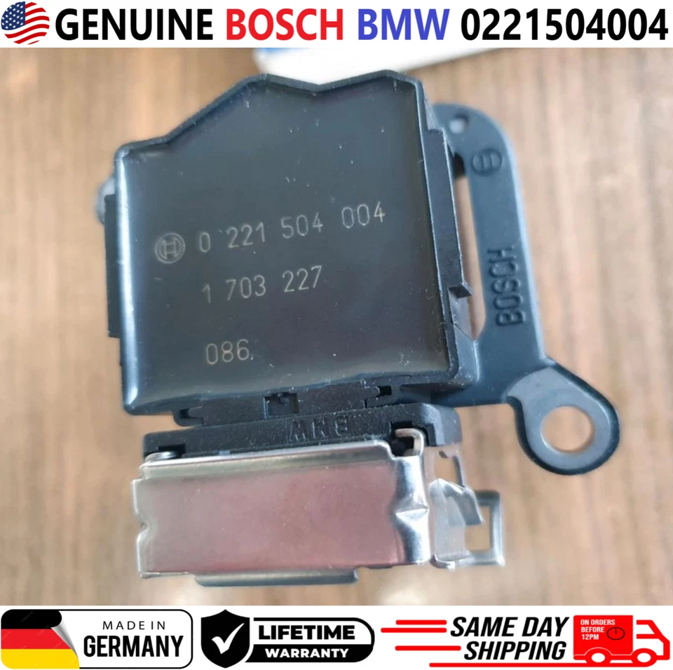OEM GENUINE BOSCH x6 Ignition Coils For 1994-2009 BMW, 0221504004, 12131703227 - Image 4 of 4
