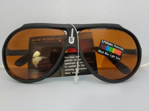 Blue Block Light Lens Special For Sunglasses unisex. UV amber protection - Picture 3 of 11