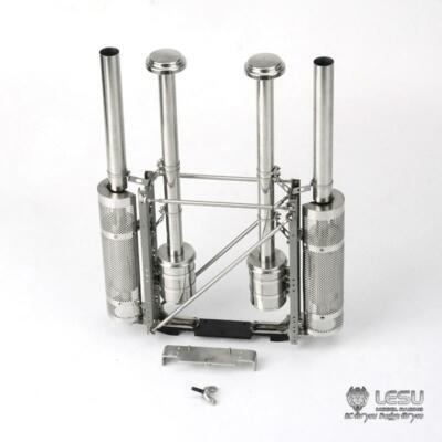 LESU 1/14 RC Metal Air Filter Exhaust Pipe  Tractor Truck