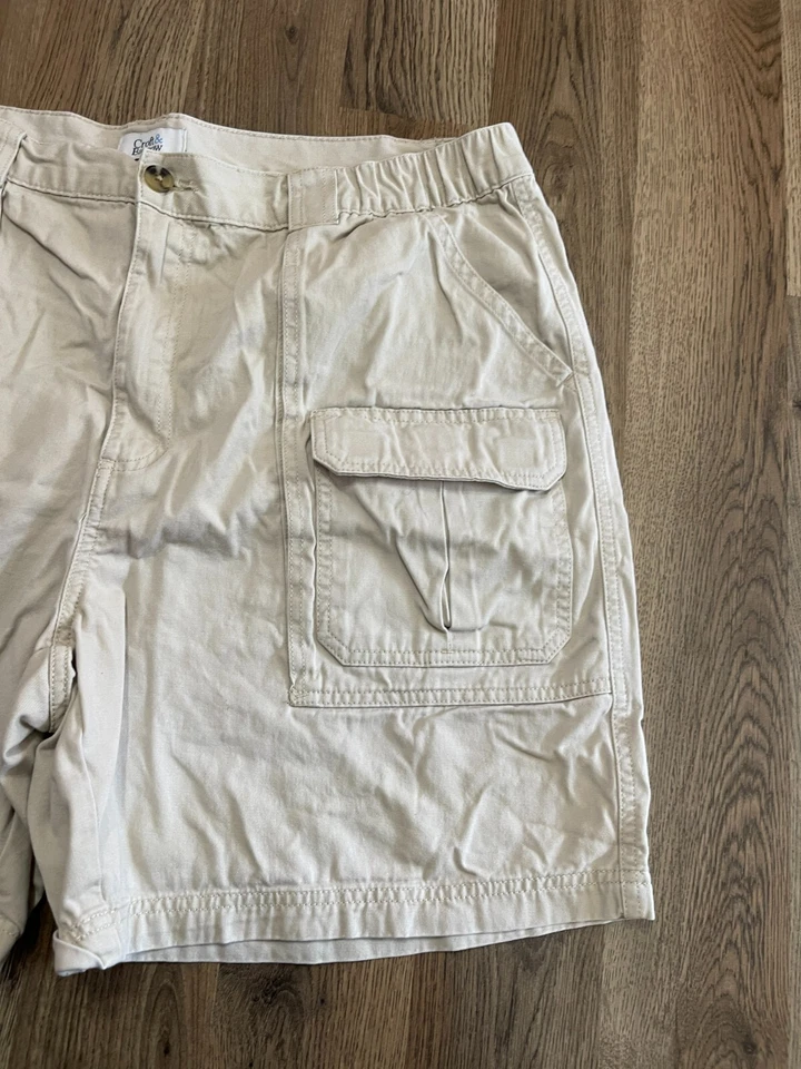 Pantalones cortos Croft & Barrow, para mujer talla 40, tostados, bolsillos Foto 4 de 4