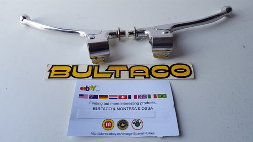 levers bultaco new pair aluminium levers bultaco clutch levers front brake lever - Picture 8 of 8