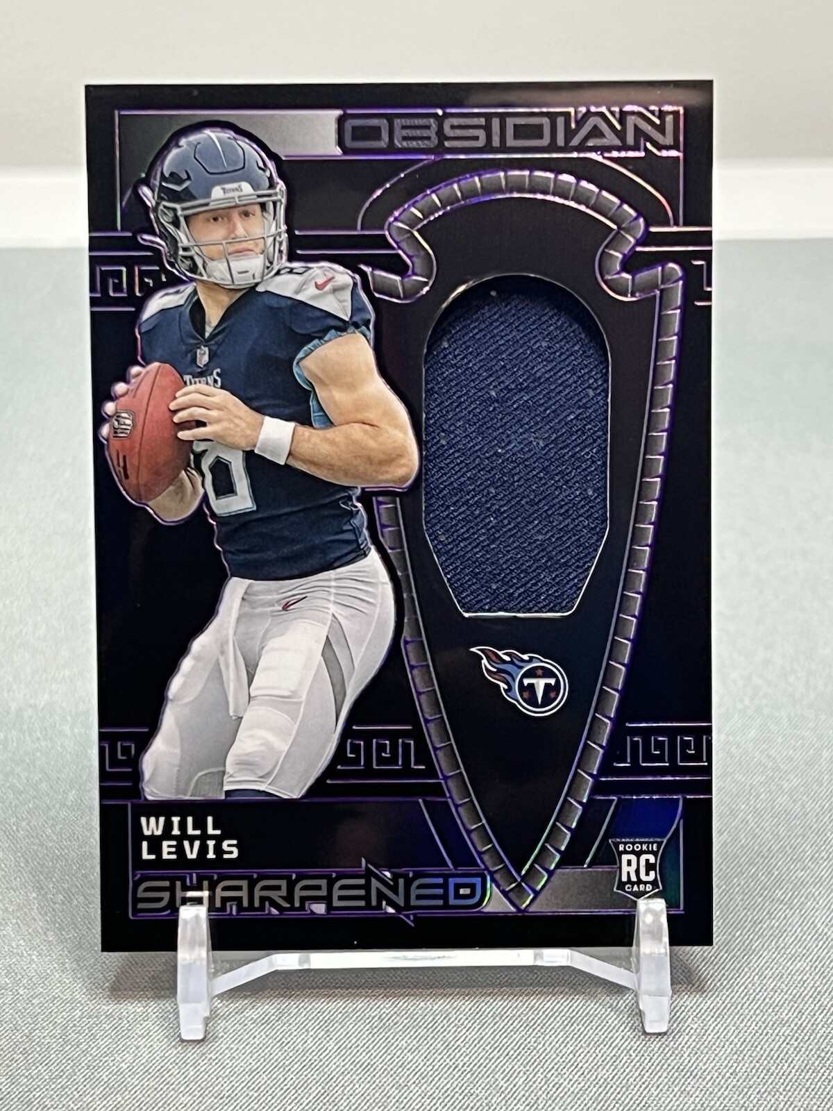 2023 Panini Obsidian - Will Levis - Sharpened Purple /75 - No. SSW-WLE