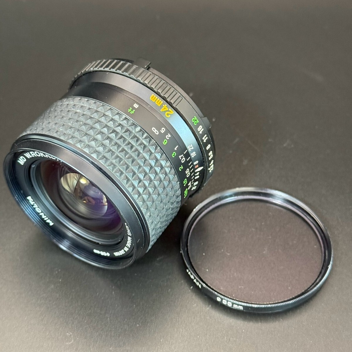 Minolta MD W.Rokkor 24mm f/2.8 Wide Angle MF Lens For MC MD JAPAN