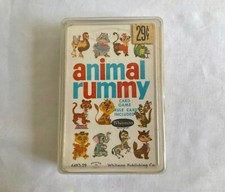 Vintage Children's Animal Rummy Card Game