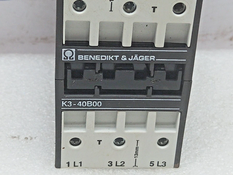 Contator elétrico Benedikt & Jager K3-40B00 200-240V 50Hz 200-240V 60Hz - Imagem 4 de 4