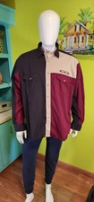 Vtg Wrangler Western Shirt Men's XL Black Aztec Pearl Snap Cowboy