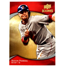 Dustin Pedroia 2009 Upper Deck Icons Card #35 MLB Boston Red Sox